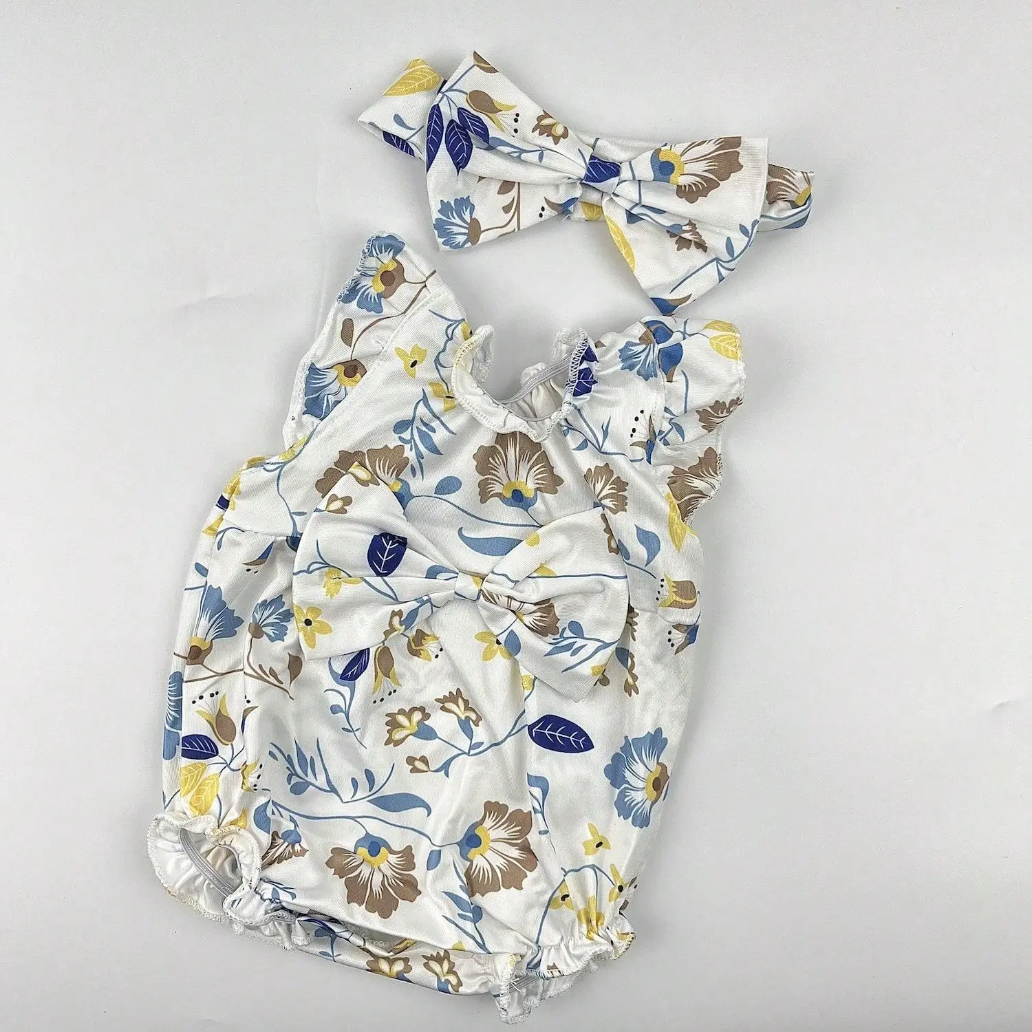 TopLink 17-22 Inch Floral Print Set Baby Doll Clothes, Reborn Baby Doll Clothes For 17-22 Inch Newborn Baby Doll Outfit Accessories Fit 17-22 Inch Baby Doll