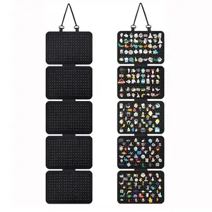 Pin Badge Storage Bag, 1 Box Wall Mounted Pin Badge Display Holder, Pin Badge Storage Rack, Home Organizer for Living Room Bedroom, Desk Organizer