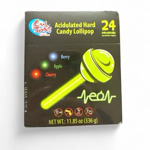 Neon Glow Hard Candy Lollipops