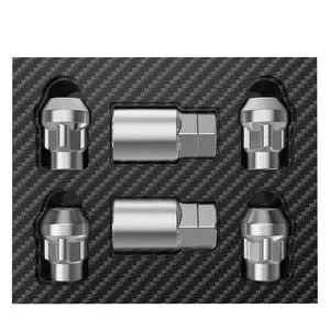 Crosstar M12x1.5 Alloy Wheel Lock Lug Nuts Kit - Flower Anti-Theft Design, 2 Keys, 13/16" Hex Key, All-Weather Chrome Protection | Fits Honda Civic, Toyota Camry & More, Alloy Wheel Nuts
