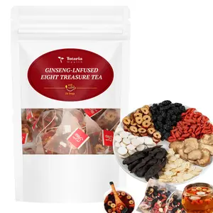 Totaria Health Kidney Tea - Ginseng Eight Treasure Tea Red Date Wolfberry Mulberry Men's Health Tea Herbal Formula for Immunity Natural Organic Beverage 24 Bags ,#Summervibes
