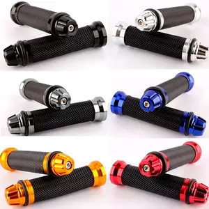 7/8" (22mm) Motorcycle Handlebar Grips – Anti-Slip Hand Grips for Honda, Yamaha, Kawasaki, Suzuki, Ducati, BMW, Aprilia & More