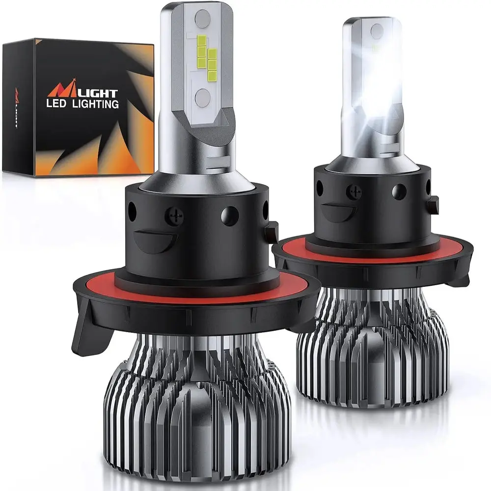 Nilight 9008/H13 LED Headlight Bulbs E20 Series 50W 10000LM 6000K IP67 | 2 BULBS, Headlight Waterproof #SummerVibes