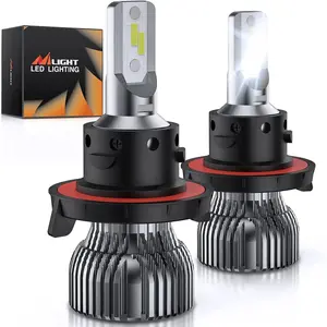 Nilight 9008/H13 LED Headlight Bulbs E20 Series 50W 10000LM 6000K IP67 | 2 BULBS