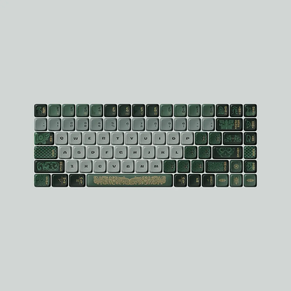 Lofree Bronze Flow/Flow Lite Series Dye-sub PBT Keycaps