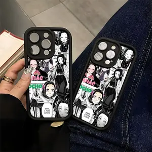 Demon Slayer Butterfly Shinobu Anime Phone Case Compatible with iPhone 11/12/13/14/15/16 Pro Max Plus, Perfect Gift for Anime Fans