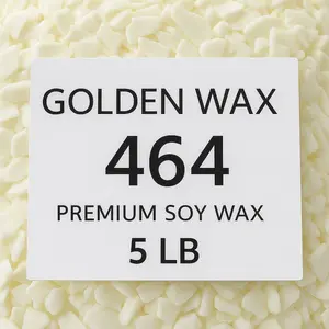 Golden Wax 464 Soy Wax 5 lb – Premium Candle Making Wax for Smooth Tops & Strong Scent Throw