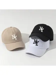 One embroidered NY baseball cap, outdoor sun protection casual hat, unisex sun hat for spring, autumn, travel and seaside vacations