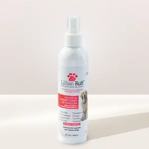 Lillian Ruff Leave-In Conditioner & Detangler for Dogs – Shine & Moisture, Powder Scent 8oz