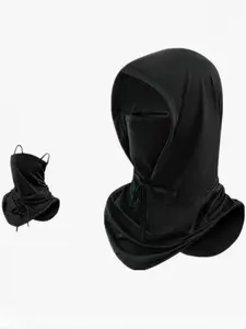 Multifunctional Ice Silk Balaclava Hat, Elastic Breathable Face Mask, Windproof Warm Cycling Helmet Liner, Motorcycle Helmet Liner, Unisex Outdoor Sports Use