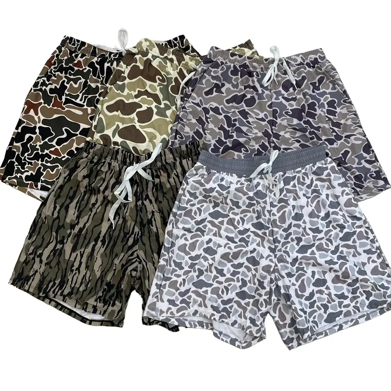 Adult men swim shorts beach wear swim wear summer camo bottom bathing shorts