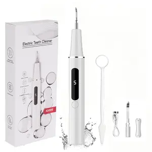 Waterproof Adjustable Oral Care Kit - Electric Teeth Cleaner, Dental Scaler, Plaque & Tartar Remover, Stain Eraser for Preventing Tooth Decay, Bad Breath, Gum Disease - Affordable Home Dental Hygiene Solution
