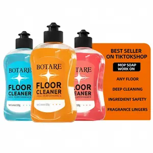 BOTARE Mop Soap Enzyme-Powered Long Lasting Scent Floor Cleaner Deep Cleans with No Residue Fast Drying Pet/Kid-Safe for All Floors Works with Mops Steam Mops & Sprayers