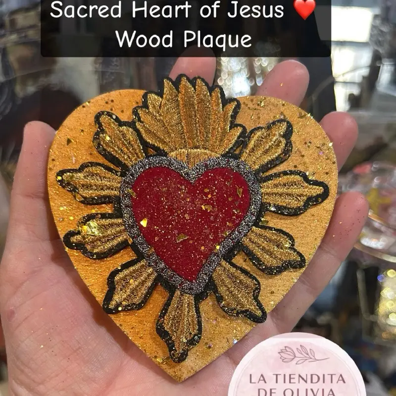 Sacred Heart ️ Wood Plaque