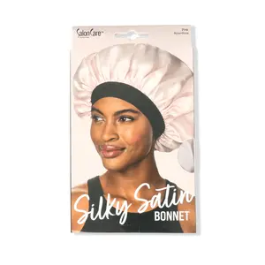 Salon Care Pink Satin Bonnet