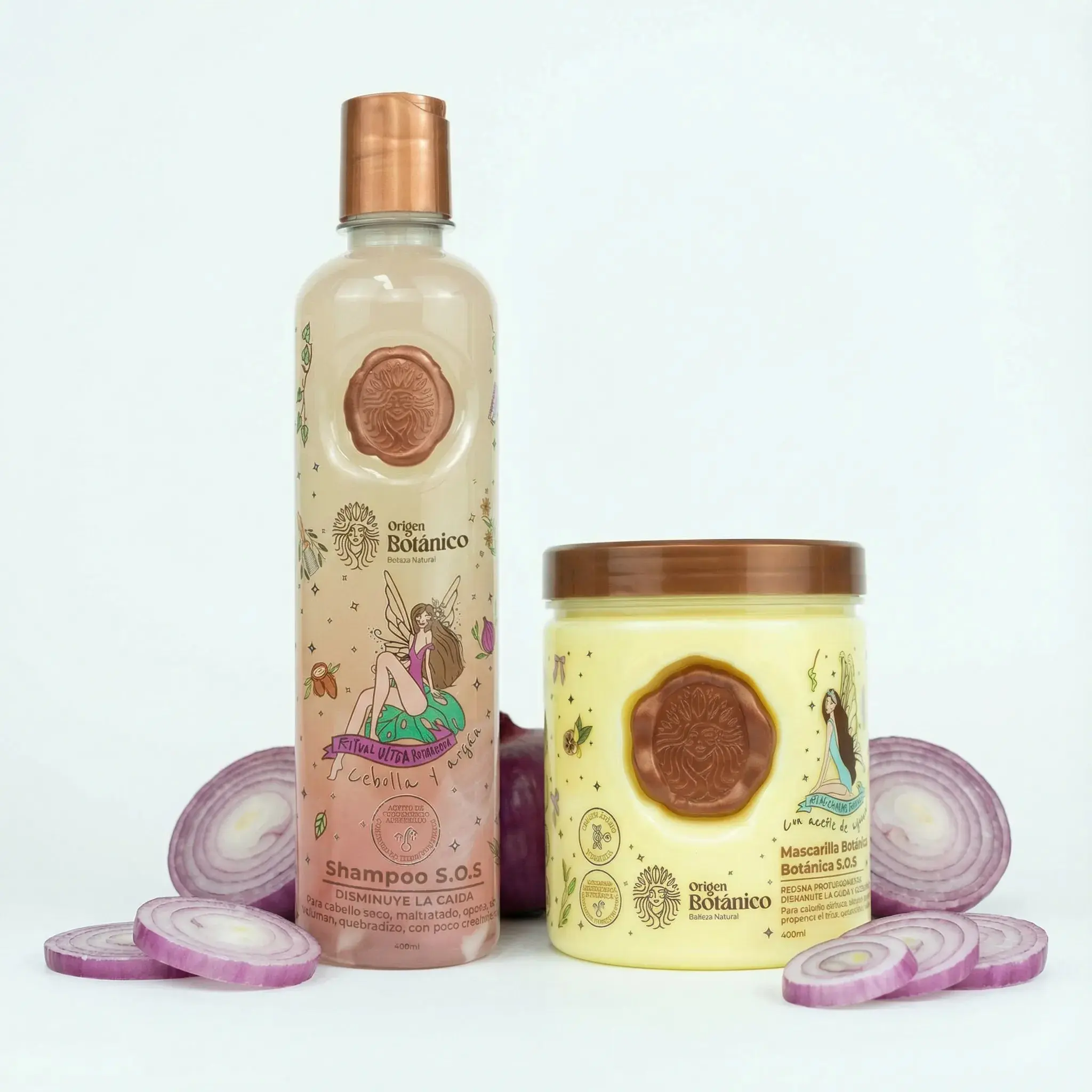 Ritual Botanico Onion Shampoo and Mask Botanico ritual hair pump  (2 Pack)