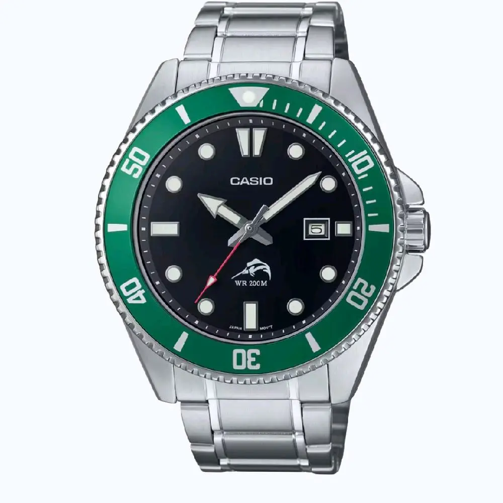 MDV106DD-1A3 New Casio Analog green Diver watch for men