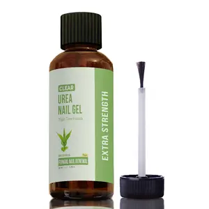 CLEAR Extra Strength Urea Nail Gel with Tea Tree Oil Night Time Formula Softens Hydrates Repairs Nails Made in USA Trusted by Professionals - Manicure