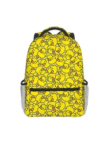 Little yellow duck pattern full print backpack Daypack Casual Printed Backpack