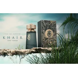 Paris Corner Khair Unisex Eau de Parfum (EDP) - 100ML (3.4oz), Citrus Fresh Fragrance for Daily Wear