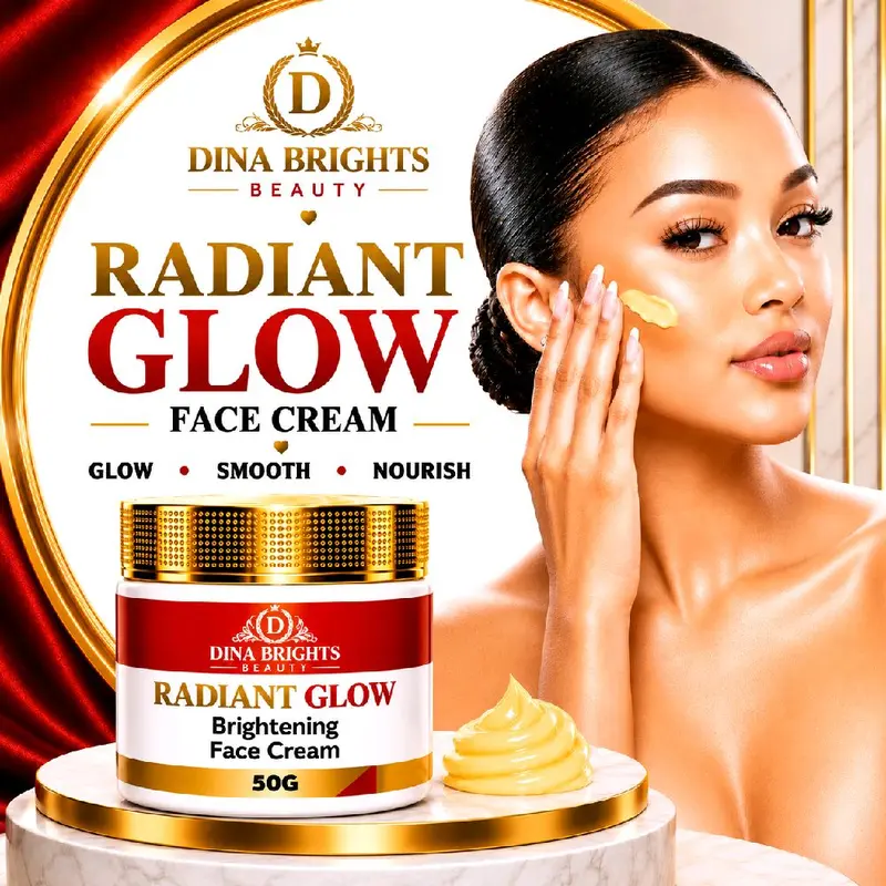 RADIANT GLOW BRIGHTENING FACE CREAM – DARK SPOT CARE, SMOOTH & EVEN-LOOKING SKIN TONE .