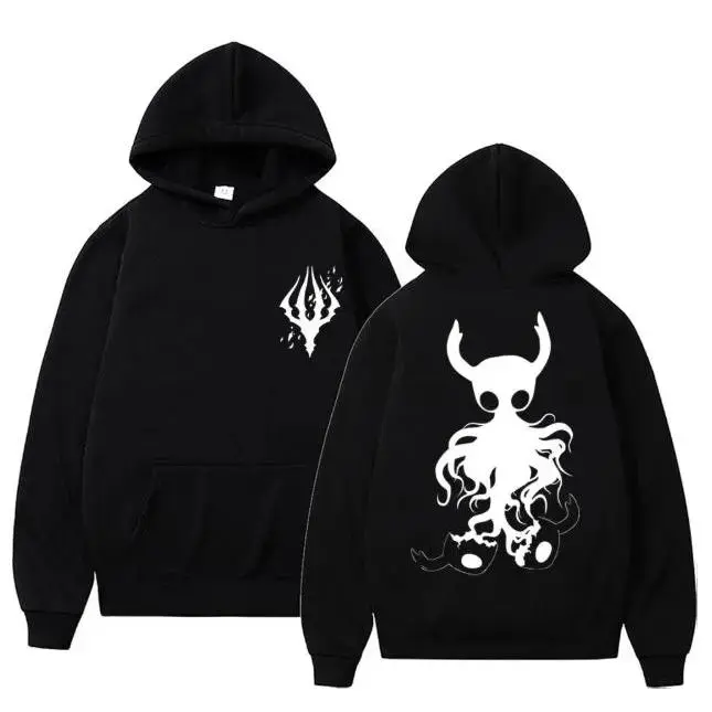 Men's Unisex Casual Gothic Game Aesthetics Hoodie, Longsleeves Pullover Tops, Comfortable Fit Everyday Apparel