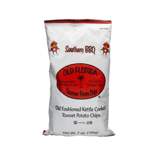 Southern BBQ Kettle Cooked Potato Chips by Old Florida Gourmet | Delicious Florida Recipe Made with No Preservatives, Non-GMO, South Florida Snack