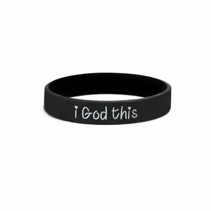 Faith Inspired 'I God This' Black Bracelet | Spiritual Bracelet for Empowering Faith & Elevating Style | Inspirational Jewelry with Faith Inspired Design