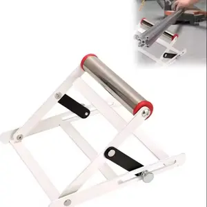 Adjustable Cutting Machine Stand with Wheels, Foldable Workbench Lifter, Height Adjustable Saw Bed Stand, Durable Metal Structure, Portable Tool