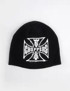 WEST COAST CHOPPERS  Mens Skully Beanie, Black