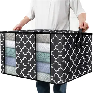 PVC Storage Bag with Visible Window, Foldable Moisture-Proof Clothing Quilt Organizer, Durable & Convenient Space Saver Solution, Space Saving Storage, Foldable Clothes Bag, Space Saver Bags