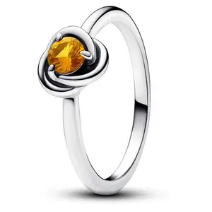 Pandora November Honey Eternity Circle Ring 192993C11-54