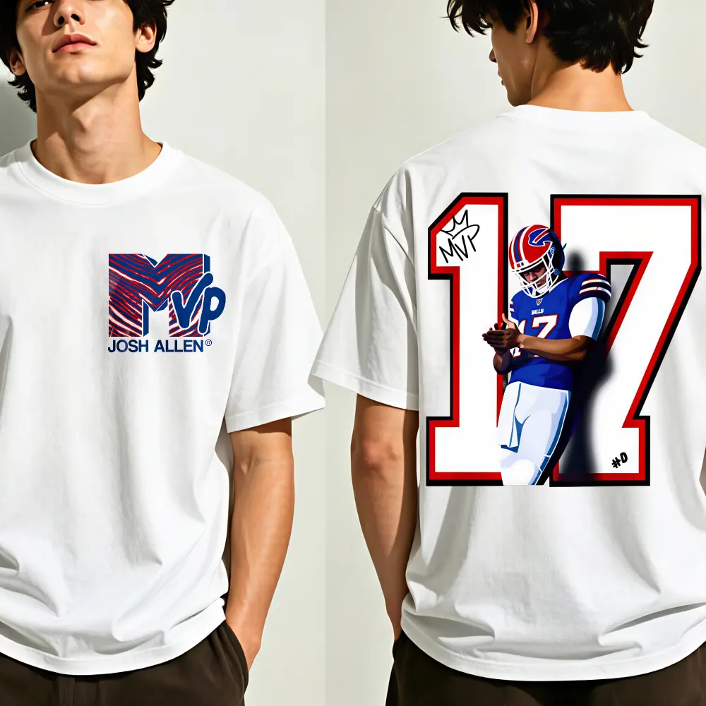 Number 17 MVP Tee, Football Game Day Shirts, Sports Fan T Shirt, Go Bills Shirt, Football T-shirt, MVP Sports Unisex T-shirt