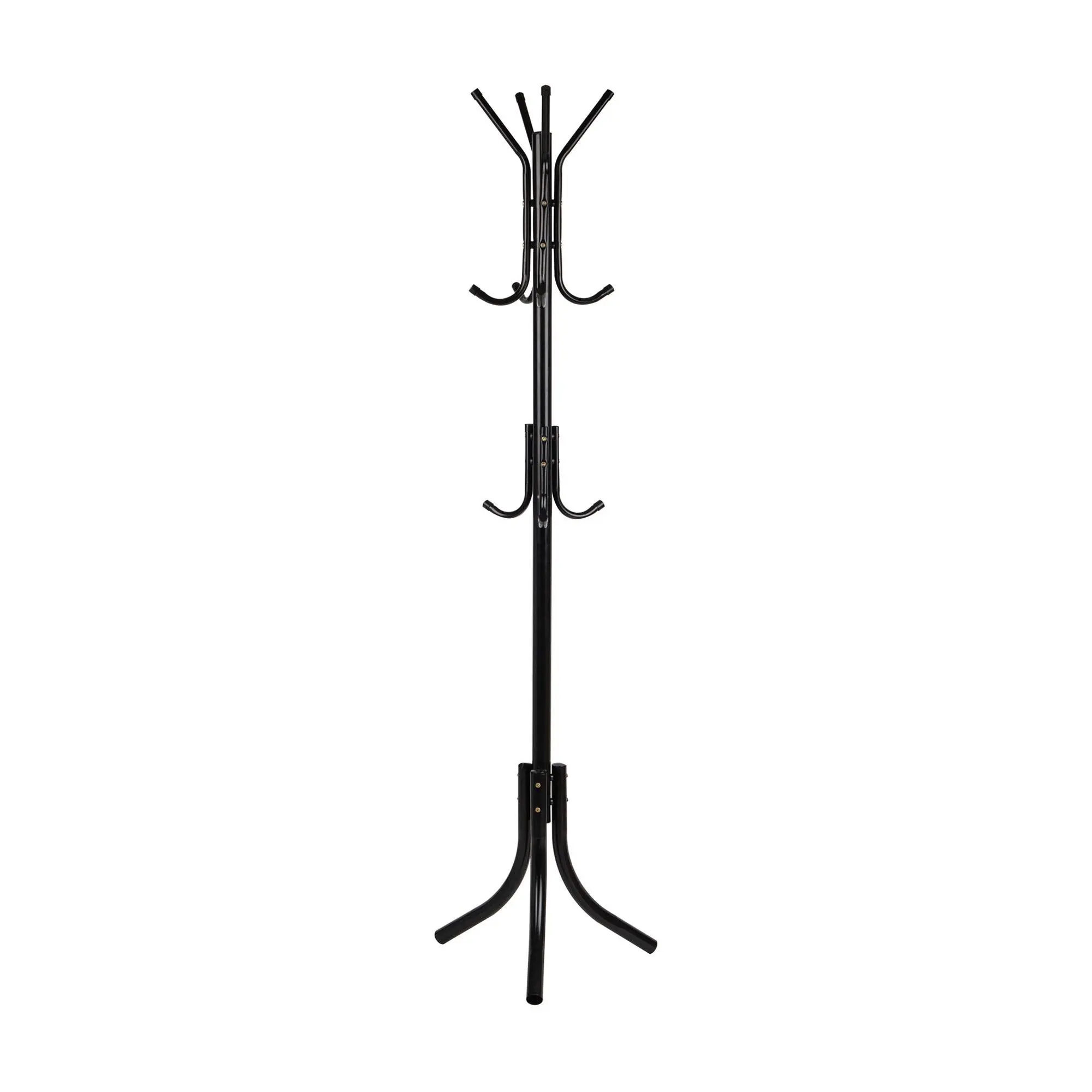 Mind Reader 11 Hook 3-Tier Metal Standing CoatRack