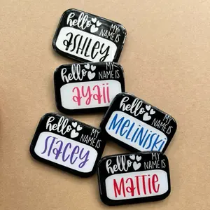 “Hello My Name Is” Personalized Badge Reel /ID Badge Reel/ Office Accessories/ School Accessories nurse