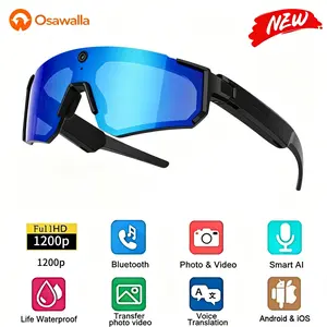 2026 New AI Smart Sport Sunglasses with HD 32MP Camera, 1200P Video Recording, AI Assistant (ChatGPT) & Real-Time Translation, Voice Control, Bluetooth 5.4 & WiFi – Ideal for Cycling, Golf, Running & Driving