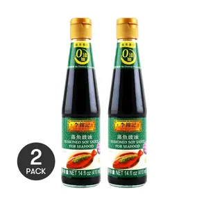 2 Pack Lee Kum Kee Premium Soy Sauce for Steamed Fish, 410ml Each - Authentic Hong Kong Flavor, Umami Rich