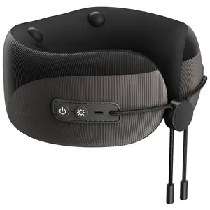 MERACH Neck Massage Pillow with Heat - Ergonomic Travel Neck Cushion Vibration Massager for Deep Relaxation and Comfort Therapy Device