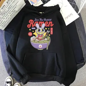 Digital Circus Jax Ramen Hoodie Fashion Women Caine Hoodies Unisex Cute Bunny Rabbit Noodles Pullovers Sweatshirts