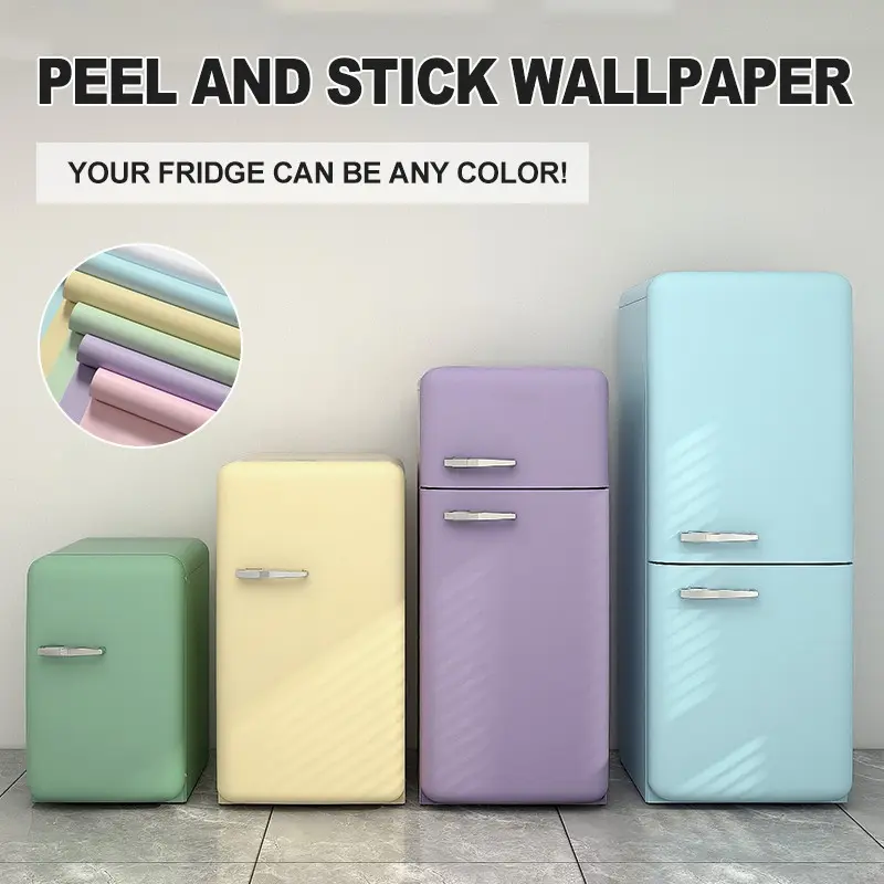 1 roll, Furniture Decorative Sticker, PVC Waterproof Stickers, DIY Self-Adhesive Waterproof Decorative Sticker Roll, Suitable for Refrigerator, Cabinet, Countertops and kitchen wall.