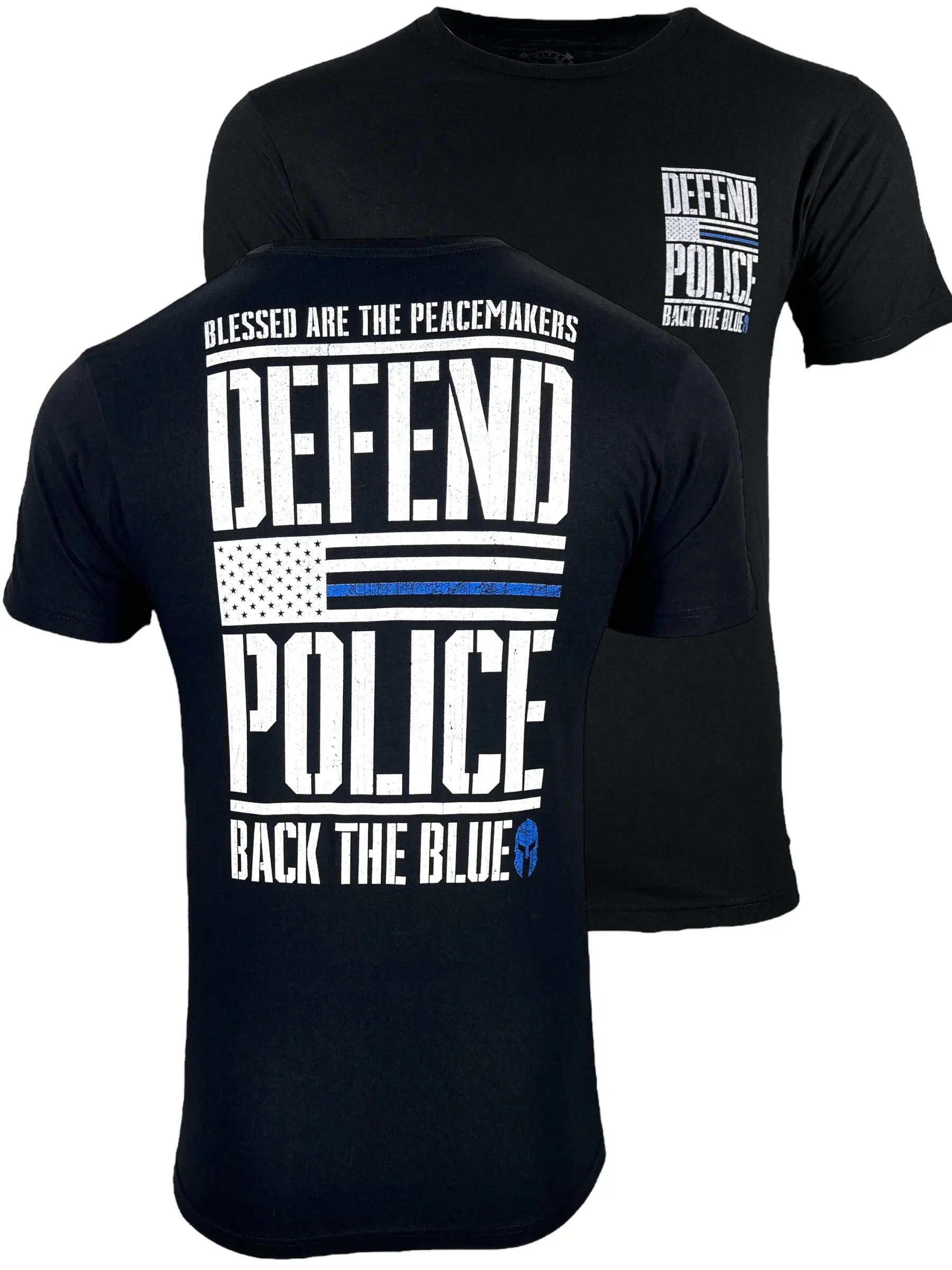 Howitzer Style Men's T-Shirt Defend Police Military Grunt MFG