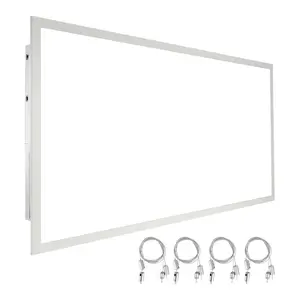 1 Pack 2x4 FT LED Flat Panel Light, 6000LM 50W, Surface Mount LED Drop Ceiling Light Fixture with Adjustable Color Temperature 3500K/4000K/5000K, Ultra Thin for Home Off Tested to UL Standards