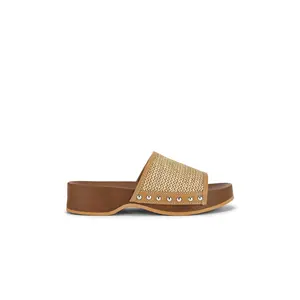 Seychelles Fantasy Raffia Sandal in Tan Raffia