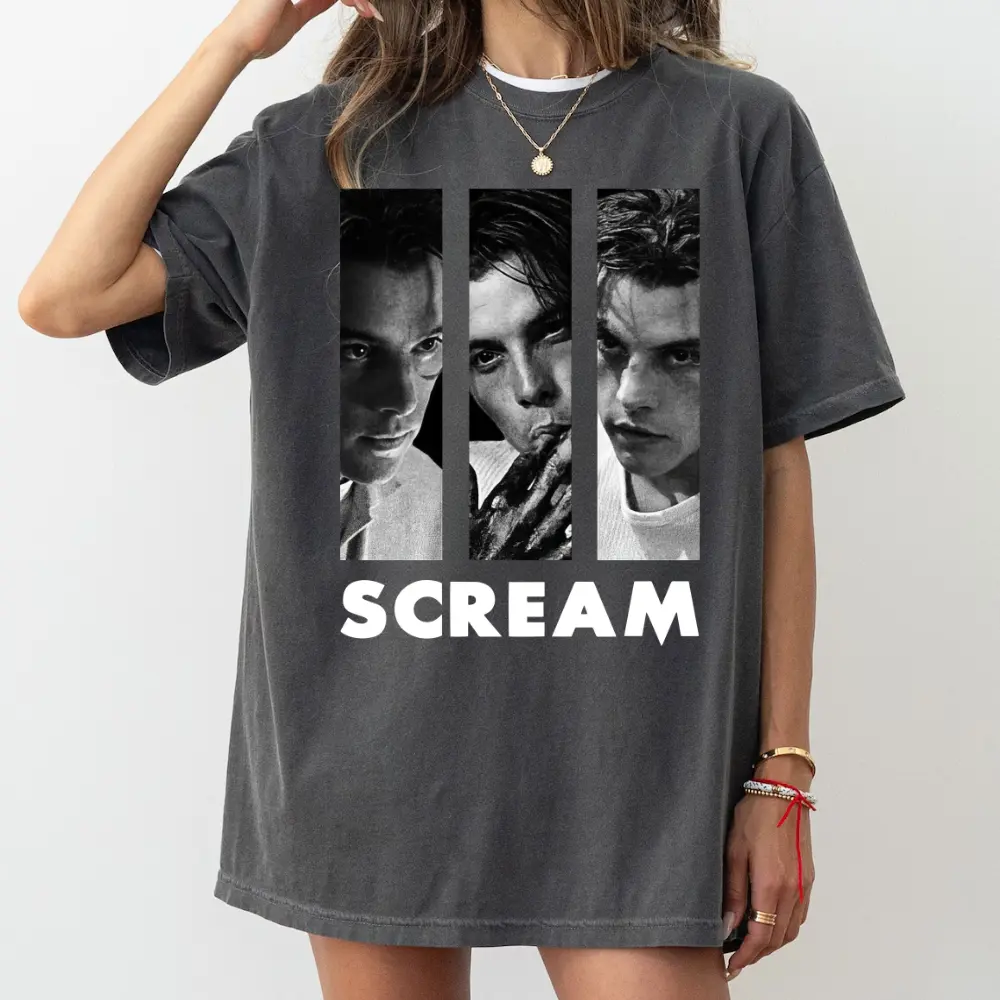 Comfort Colors Scream Billy Loomis Shirt, Horror Movie Aesthetic, 90s Slasher Graphic Shirt,Top Streetwear Menswear Womenswear Made in USA 100% US Cotton Fitted