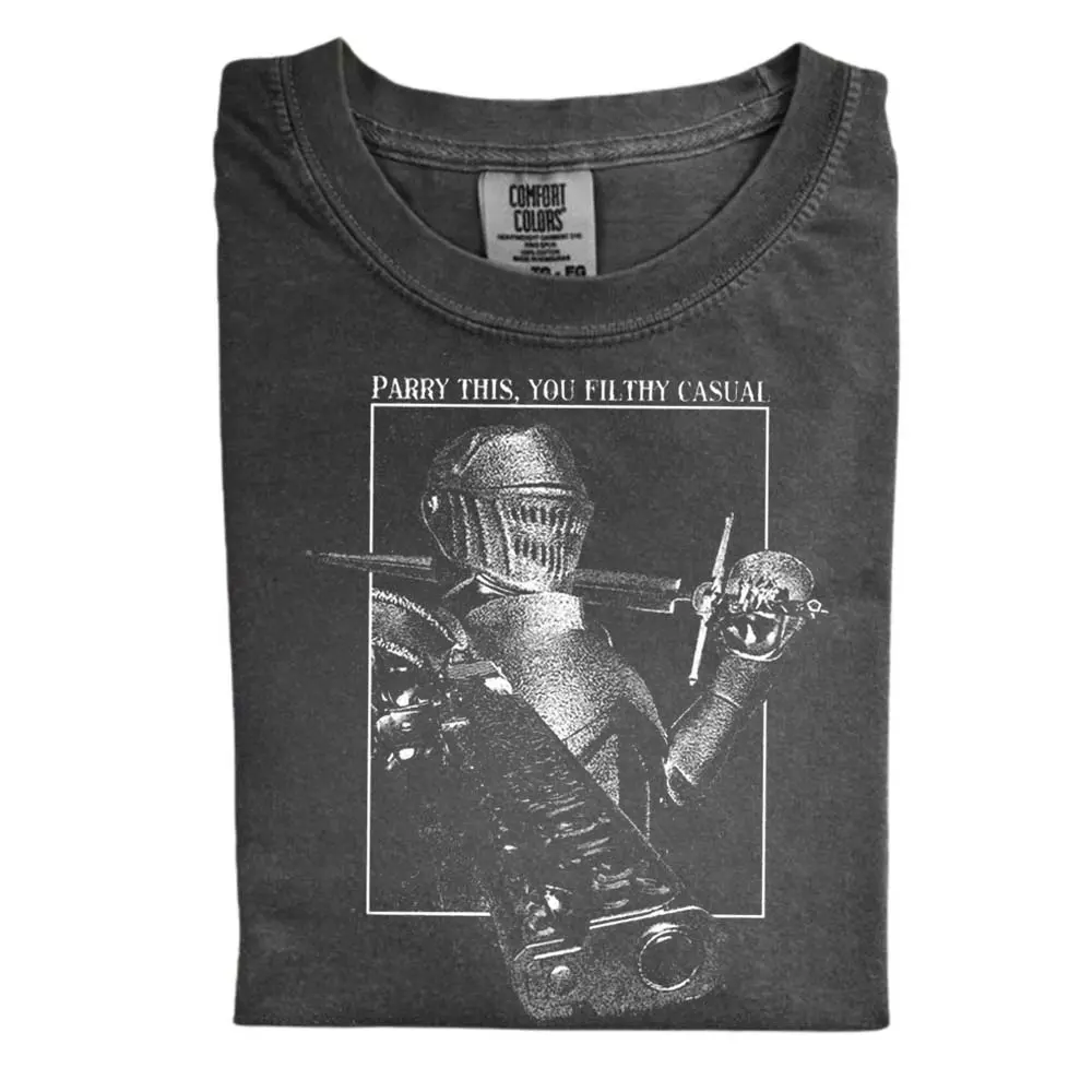 The Parry This You Filthy Casual Comfort Color T-shirt, Gamer Girl Graphic T-shirt, Gift for Men, Gift for Women, Crew Neck T-shirt, Trending T-shirt