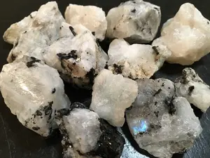 Raw Rainbow Moonstone Stone - Natural Crystal Moonstone