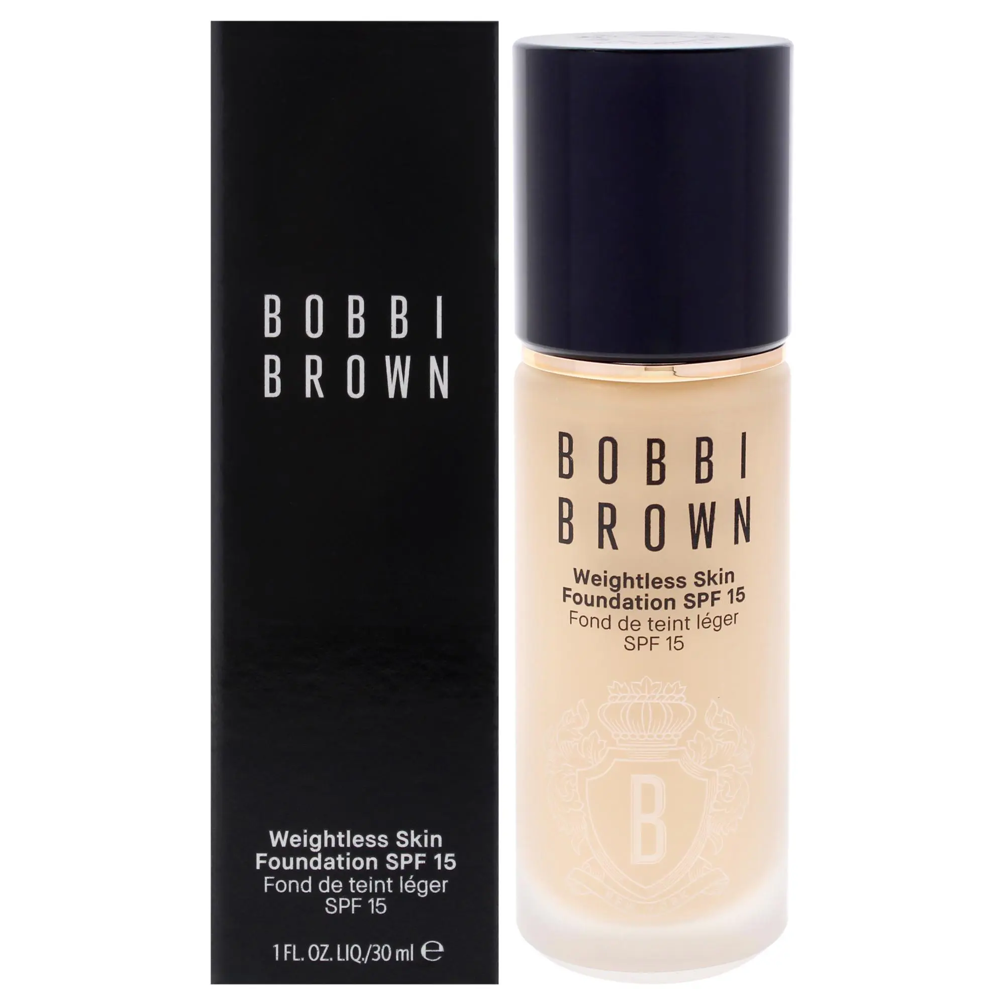 Bobbi Brown Weightless Flawless Skin Women's Foundation - NW-032 Neutral Warm Sand, SPF 15 UV Protection, Natural Finish Face Makeup, Single Bottle - 1 oz