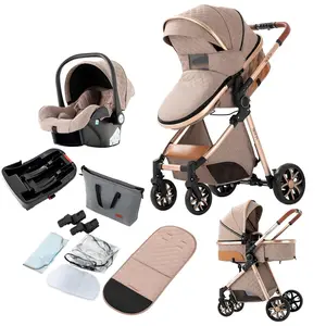 [Weekly Picks] Baby Stroller, Deals for You Days, 4-in-1 Portable & Foldable Toddler Stroller with Sunshade, High-Quality Lightweight Travel Stroller for Babies Outdoor Fun, Adjustable Stroller and Accessories Combo Set, One-Click Folding