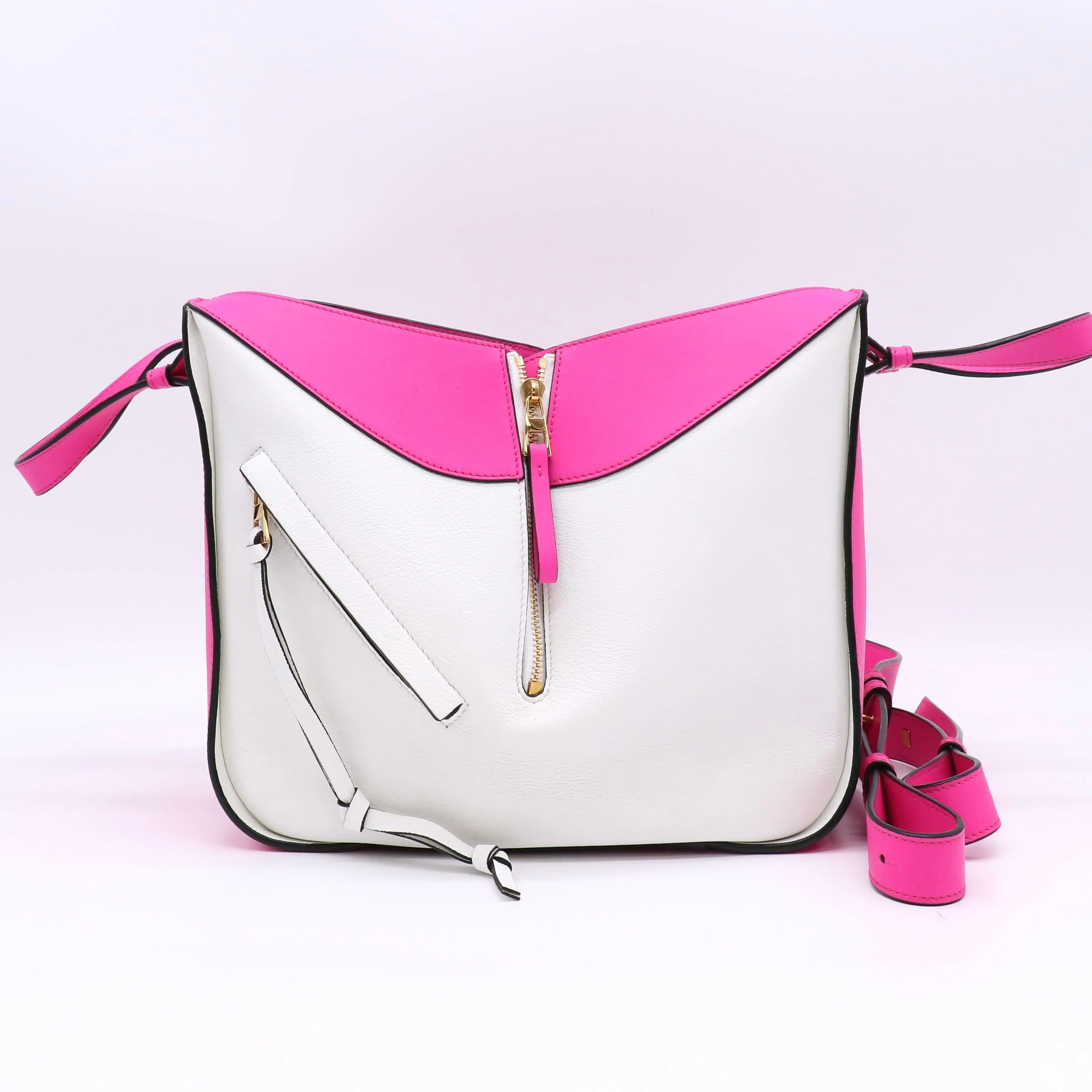 Pre-owned Loewe Leather Shoulder Bags Hammock Bag Small Twins B23181