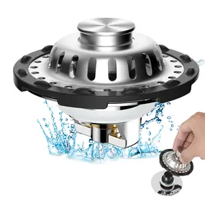 2025 Upgraded Bathroom Sink Stopper,Sink Hair Catcher,Bathroom Sink Drain Strainer Pop Up Drain Cover Plug,Universal for 1.1 to 2.4 in Sink Drain Hole  with Detachable Hair Catcher Drain Cover